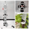 Home Garden Vertical Hydroponic Grow System Kit 7 Layers 56 Holes Aeroponics Twin Towers with Wheel for Strawberry Lettuce Herb - 7 Layers 56 Holes 2