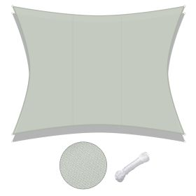 10x13ft Rectangle Sun Shade Sail/Grey - LA01