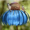 Pink Coneflower Bird Feeder Outdoor Decoration Garden Flower Picaflor Wild Bird Feeder Feeding Outside Rust Resistant Art Metal - Orange - China