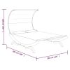 Patio Lounge Bed with Canopy 65"x79.9"x49.6" Solid Bent Wood Anthracite - Anthracite