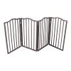 Pet Gate â€šÃ„Ã¬ Dog Gate for Doorways;  Stairs or House â€šÃ„Ã¬ Freestanding;  Folding ;  Dark brown; Arc Wooden - Dark brown