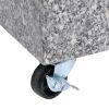 Umbrella Base Light Gray 17.7"x9.8"x3.3" Granite - Grey