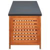 Patio Storage Box 59.1"x19.7"x21.7" Solid Eucalyptus Wood - Brown