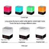 Outdoor Bluetooth Speaker LED Pat Light Wireless Speaker Mini Lighting Alarm Clock Audio Portable Night Light - black