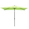 10x6.5ft Aluminum Patio Umbrella w/ 20 LEDs - As Picture