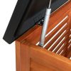 Patio Storage Box 59.1"x19.7"x21.7" Solid Eucalyptus Wood - Brown