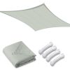 16x16ft Rectangle Sun Shade Sail/Grey - LA01