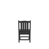 HDPE Dining Chair; Gray; With Cushion; No Armrest; Set of 2 - as Pic